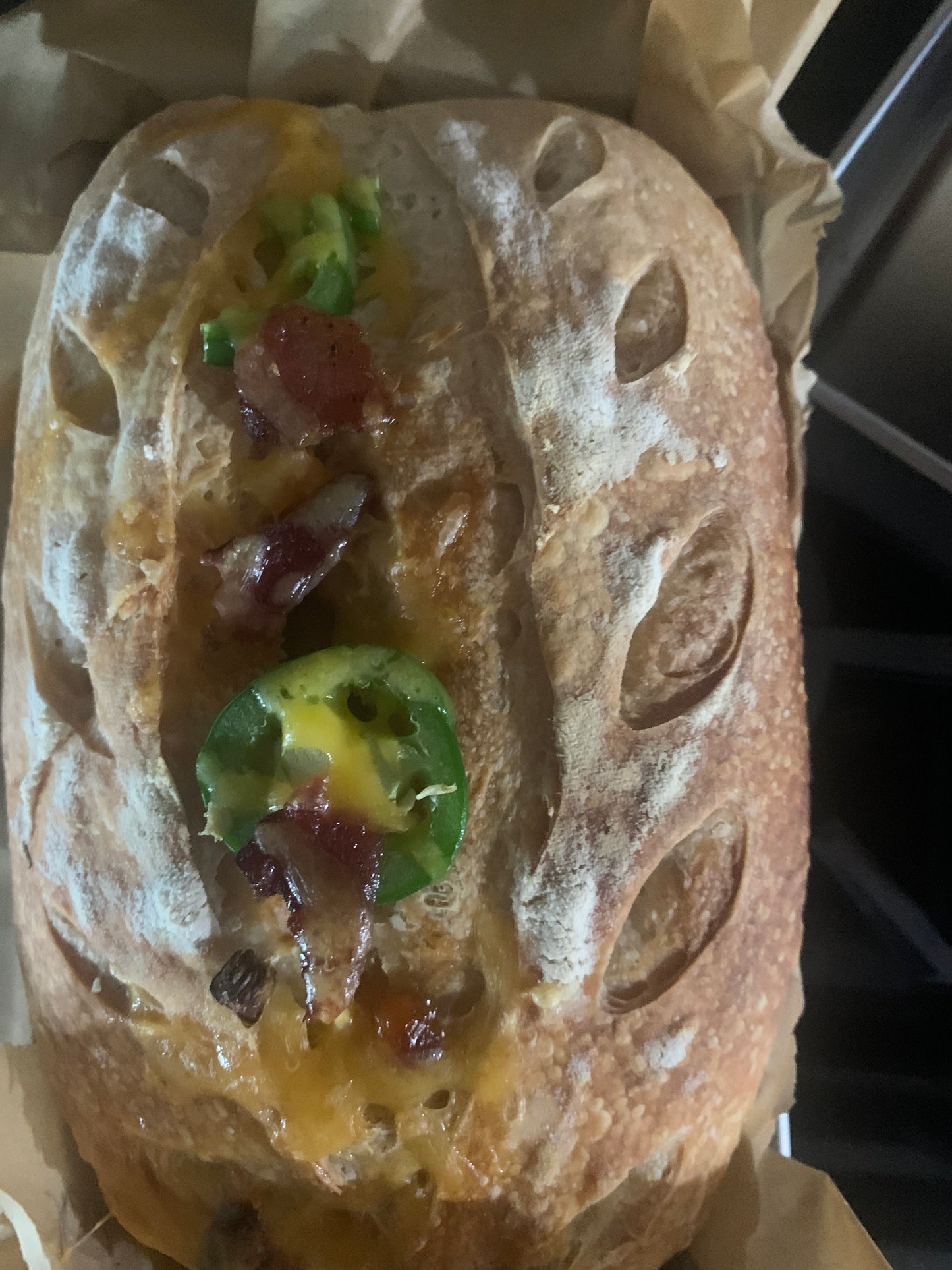 Jalapeño Popper Sourdough Bread