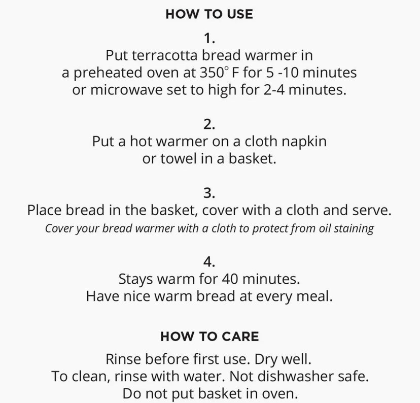 Bread Warmer & Basket-Round