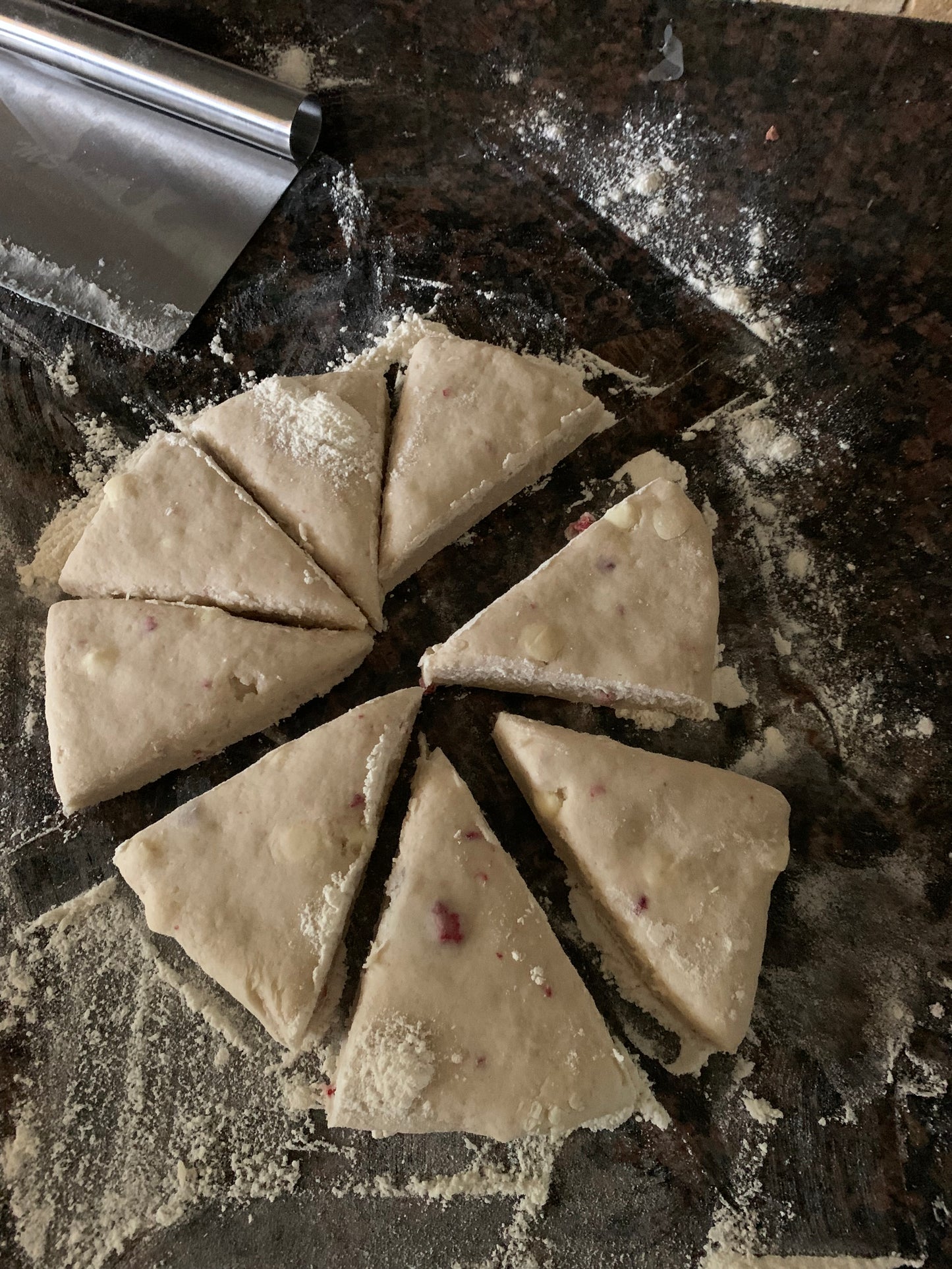 Raspberry White Chocolate Scones