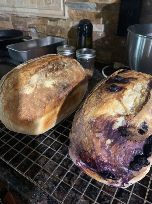 Blueberry Lemon Zest Sourdough Bread
