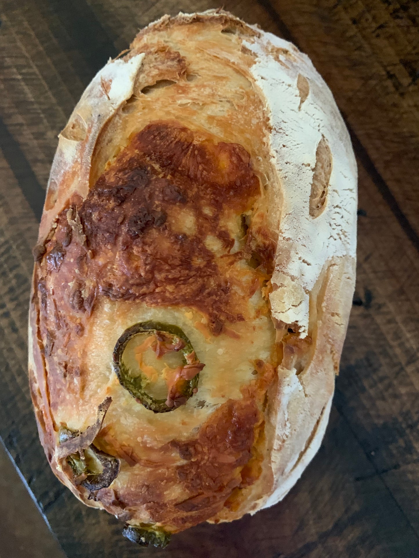 Jalapeño Cheddar Cheese Sourdough Bread