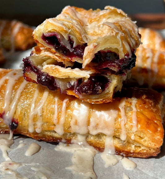 Blueberry Sourdough Toaster Strudels