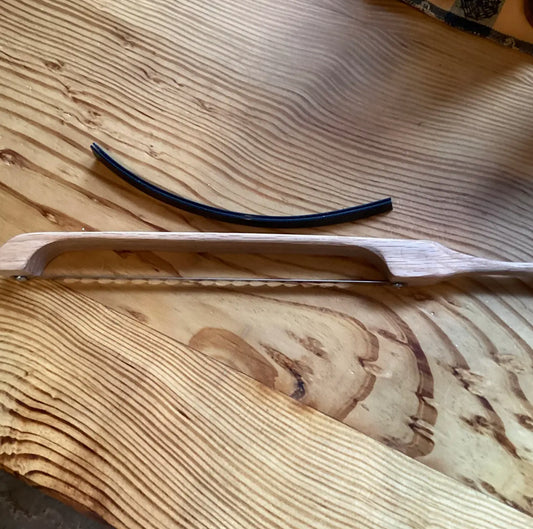 Handcrafted Oak Bread Knife